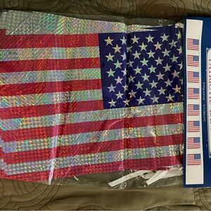 Holographic American Flag Stickers